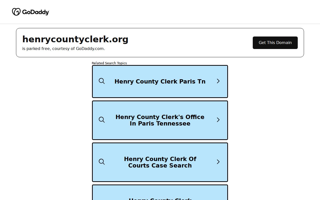 Henry County court case lookup on the Circuit Court Clerk website